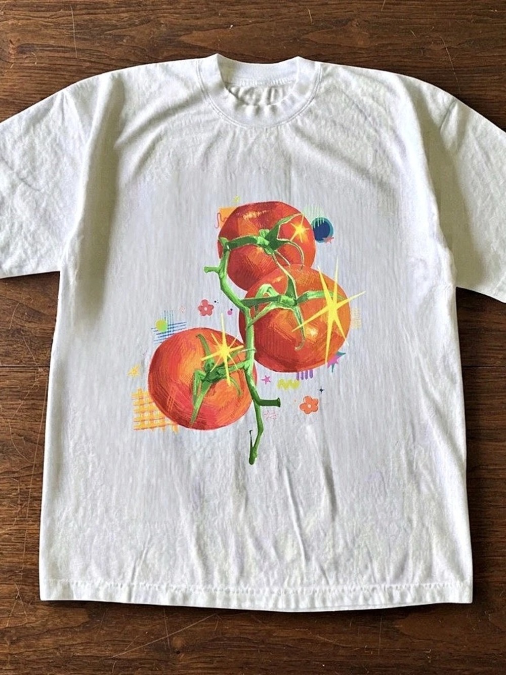 Instant Message Tomato Vine Graphic T-Shirt Gildan